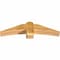 Ekena Millwork Bellingham Rough Sawn Timber Gable Bracket, Western Red Cedar, 48"W x 12"H x 6"D x 6"F, 6/12 Pitch GBW048X12X0606BEL00RWR - alternate 2